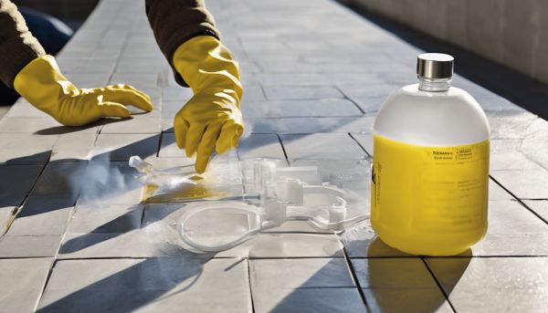Maîtriser le temps d’action de l’eau de javel sur terrasse
